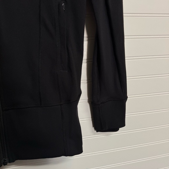 Lululemon Athletica Daily Practice Dress Top Jacket Womens 6 Black Hoodie - Picture 4 of 10